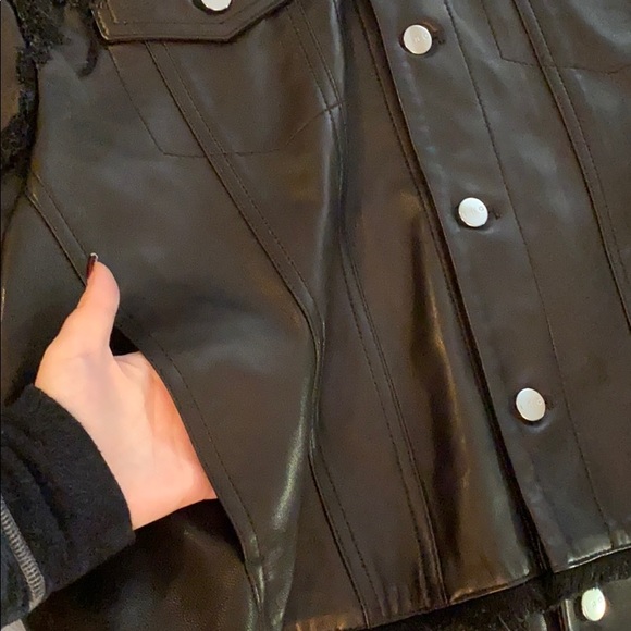 IRO Else Leather Jacket Size 40 (size 8) NWT - Picture 9 of 16